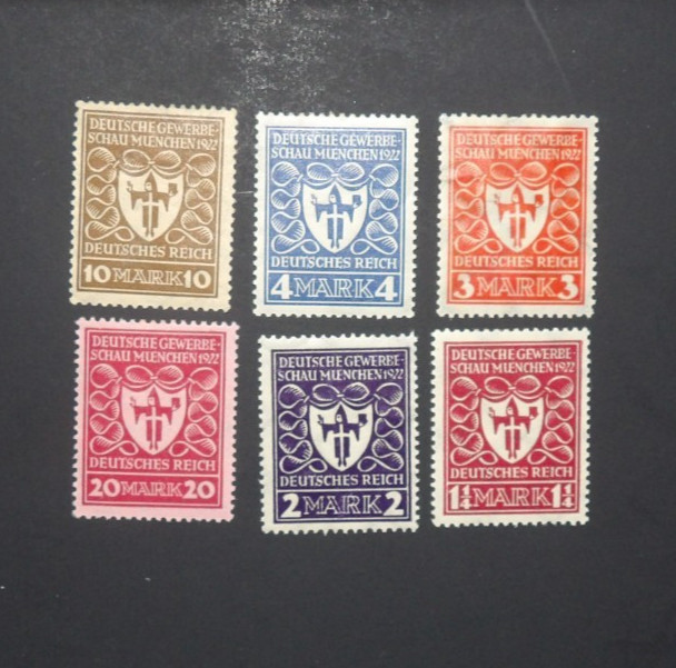 GERMANY SCOTT #212-217 ARMS OF MUNICH MH SET OF 6