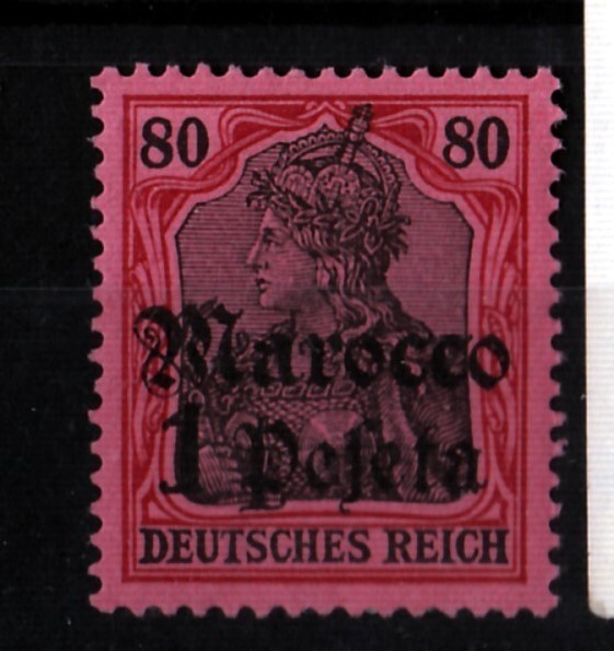 German Offices in Morocco Sc 28 LH – 1905 issue UNWTRMKD