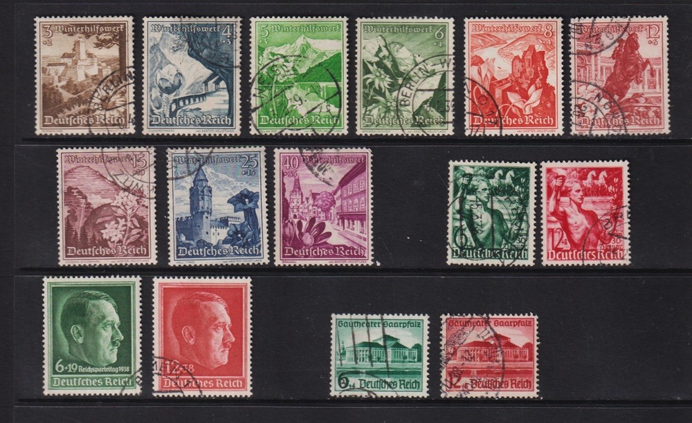 Germany – 5 semi-postal sets from 1938, VF used, cat. $ 35.70