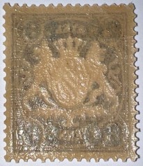Travelstamps: 1920 Germany Bayern Overprint Stamp Mi 177 – Mint MOGH