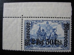 MOROCCO GERMAN OFFICES COLONY Mi. #44 scarce mint MNH stamp! CV $265.00