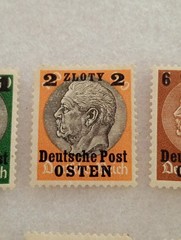 1939 – 1940 German (Occupation of Poland) Deutsche Post OSTEN“ Series