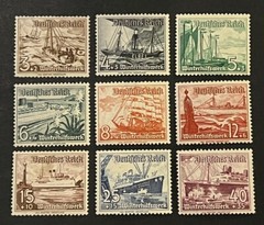 Travelstamps: Germany Stamps Scott #B107-B115 Winter Help MOGH/MNH OG