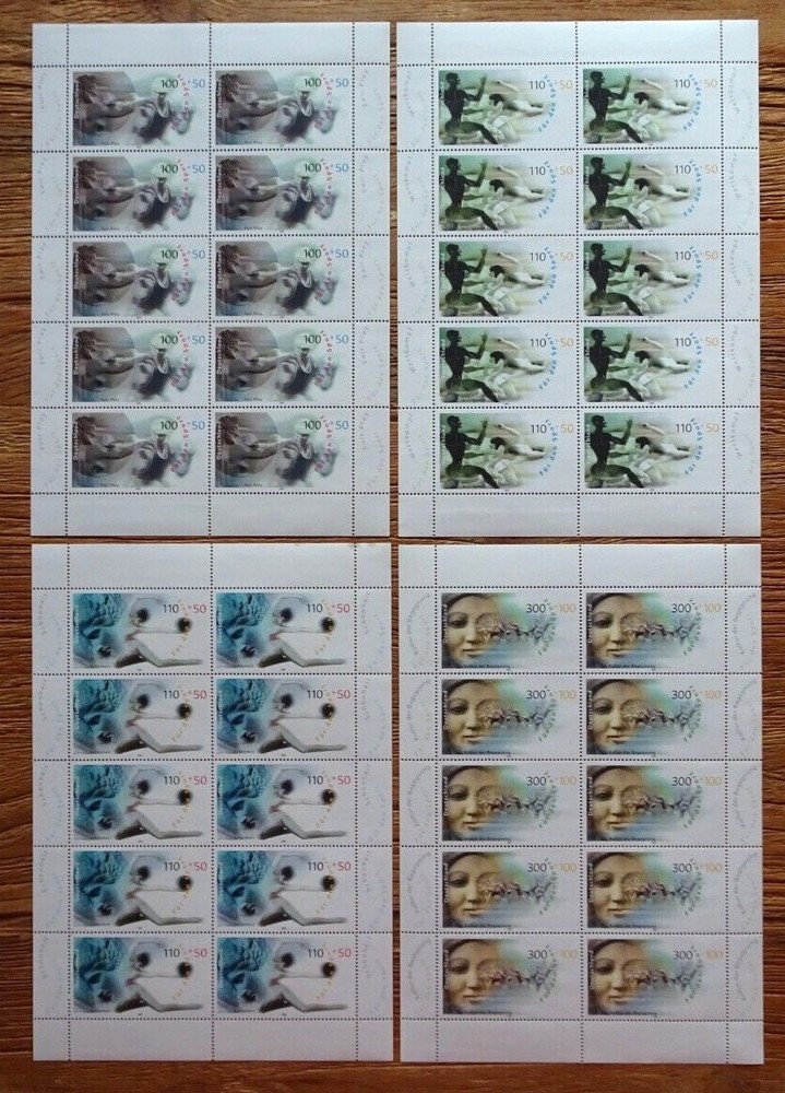 10 x Stamp Set No. 2094 – 2097 Mint Postfrisch KB Germany 2000 Sport