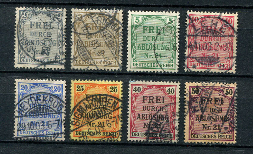 German Reich : 1st official set of the Reich from 1903 – used