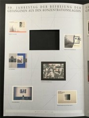 GERMAN POST ART-EDITION 1995/18 BLOCK 32 END WW2 KZ CONCENTRATION CAMP