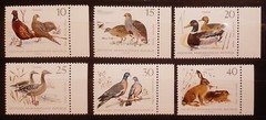 Francobolli DDR Fauna Animali Uccelli Lepri Mc 1357-1362 Yt 1053-1058 1968