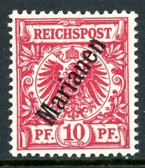 Germany 1900 Mariana Islands 10pf Eagle Scott #13 MNH Y22