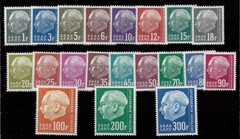 Germany 1957 ☀ Saarland – President Theodor Heuss MNH(**) Mi. No. 409-428