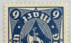 GERMANY ~ Deutrches Reich ~ Blue Stamp 9 Mark ~ Posted ~ c.1922 ~ B197