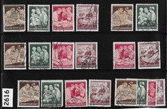 Stamp sets X5 B253-256 1944 Mother & Children Winter relief WWII #2616
