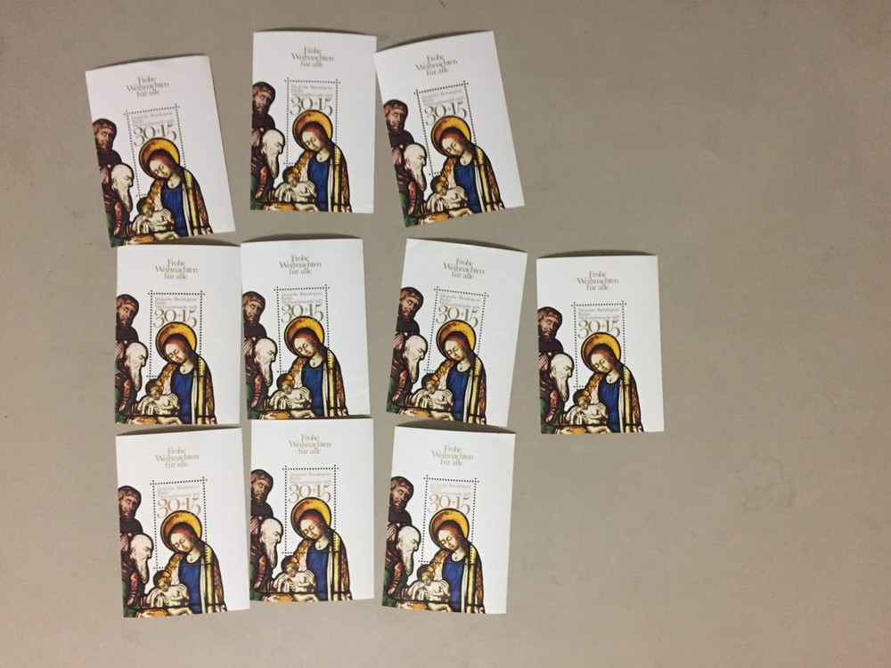 Ten CHRISTMAS 1978 Germany BERLIN MNH SS with semipostal stamp