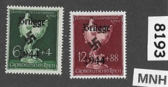 MNH stamp set B286-287 Modern Fantasy Overprints Dresden Goldsmith society #8193