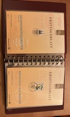 GERMANY FDS ETB 2001/24- 2001/49 27 FIRST DAY SHEETs W/ Binder Rare Set