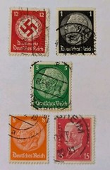 1932-38-44 Germany Austria (1938-45) Postage Stamps USED Swastika Von Hindenburg