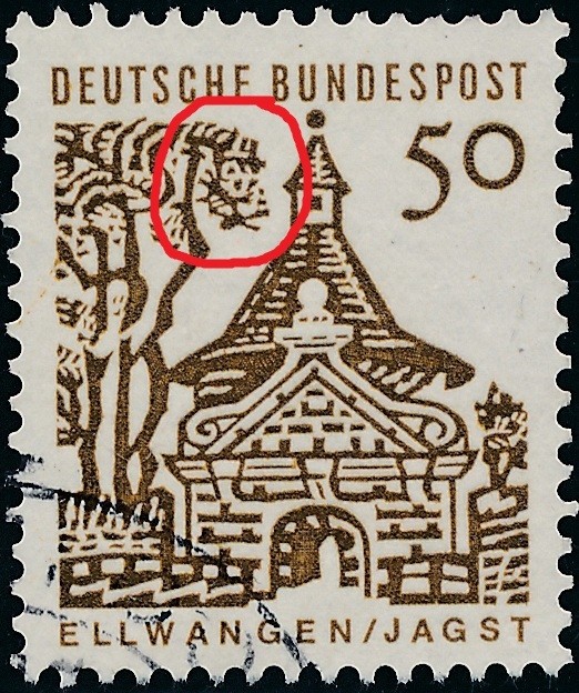 Stamp Germany Sc 0909 1964 Bundespost Adolf Hitler in the Tree Seldom Offered U