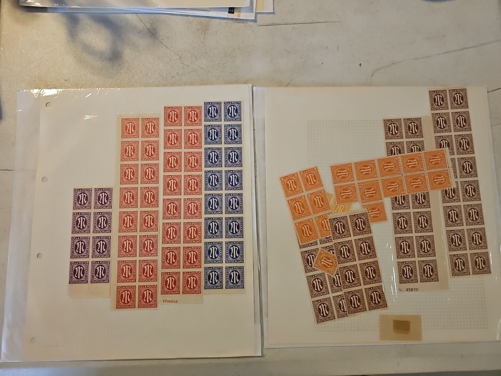 Post WWII STAMPS GERMANY ALLIED OCCUPATION 1945-46 LOT