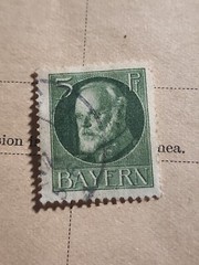 1914 USED Bavaria GERMANY 5 Pfg. STAMP King Ludwig III. BAYERN German – #5719