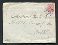 German Reich : Great cover from 1890 – Merseburg – used