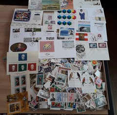Stamps PAPERLESS everything must go out lot.From FRG-World-Ca 2000 stamps blocks