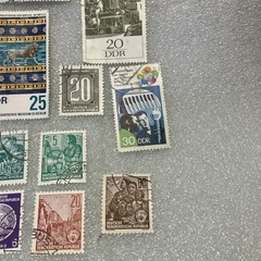 18 USED mixed varied Vtg. 1950-1990 DDR East Germany stamps; $1 Ships/A DEAL!