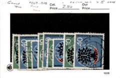 Germany, Postage Stamp, #807-808 Lot Used, 1959 World Refuge (AJ)