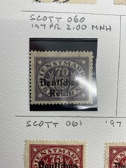 Germany States, Bavaria , Used & Mint, mounted on one album page – hinged, 1920.