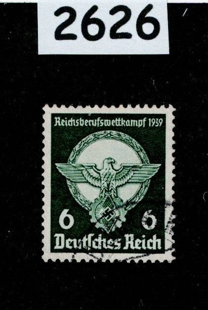 Used stamp Sc #490 1939 Young workers Hitler youth WWII Germany #2626