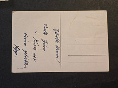 WWII German Soldier Photo Postcard Sweetheart Stroll + 1940s Handwritten Note