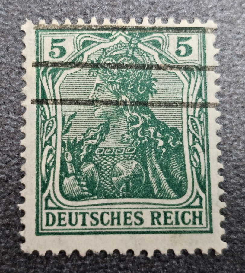 Stamp Germany Deutsches Reich Germania 5 Pfennig 1905 Mi. Nr. 85 [🇩🇪39673-3]