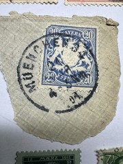 38 Bavaria Bayern Used Stamp Lot Coat Arms Ludwig München Cancel 1890s-1920s