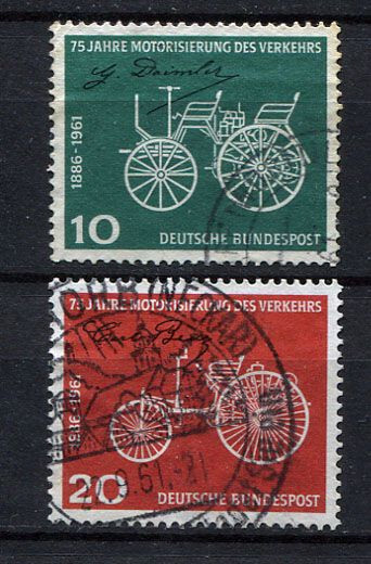 Germany – BRD : Motorized traffic anniv. set from 1961 – used