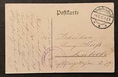 Travelstamps:Germany WWII Charity Postcard for Volunteer Red Cross Nurses Lübeck