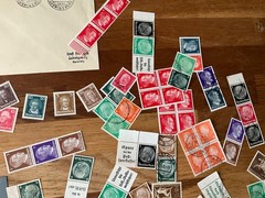 german stamps and postal history 1800s states on Reich mint and used *a551