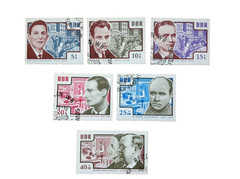 East Germany DDR 1950s Resistance Fighters Set Used – Saefkow, Harnack, Kuckhoff