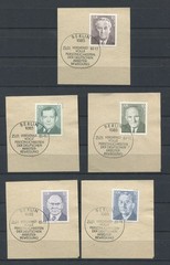 Germany – DDR : Working class leader set from 1983 – fancy first day cancels