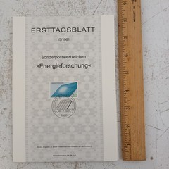 Lot of 13 German Ersttagsblatt 1981 First Day Issue Stamp Sheets VTG Collection