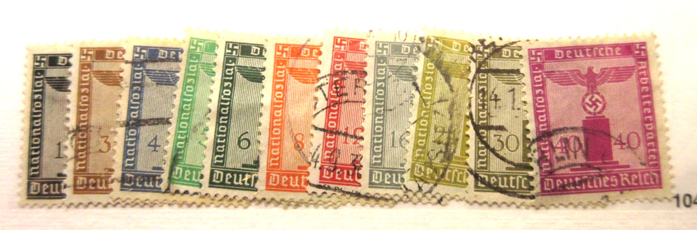 GERMANY, Scott: S1-S11 SET, USED, Lot30, Cat $44.65