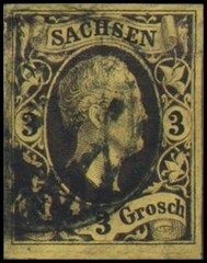 German States-Saxony #8 Used VF