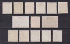 GERMANY 1939 Danzig Overprints set of 14 SG 704-717 Used (CV £250)