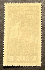 Travelstamps: 1955 Saar Germany SC#255 1955 Int’l Fair at Saarbrucken Mint OGLH