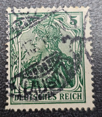 Stamp Germany Deutsches Reich Germania 5 Pfennig 1905 Mi. Nr. 85 [🇩🇪39672-1]