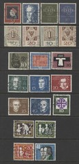 Germany 1959 complete year set and souvenir sheet used, $ 140.00