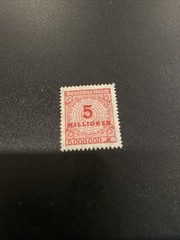 Germany Stamp Scott 285 Deutsches Reich Hyperinflation 5 Million Mark 1923 MH