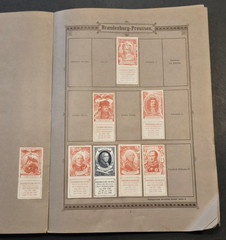 Rare Antique German Seemanns Portrait Stamp Album 300+ Historical Stamps
