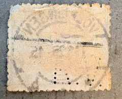 Saar 97 / 1921 3f Surcharged Stamp / Faults / Used