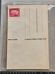 WW2 Postcard Hermann Goring Stamp (Adolf Hitler) Error Not Center rare