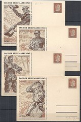 Ukraine 1942 4 PCs Tag der Briefmarken not sent