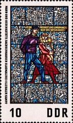 DDR #Mi1346 MNH 1968 Sachsenhausen Nazi Camp Stained Glass WWII Combat [987]