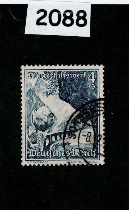 Used stamp Scott B124 1938 Winter relief Culture fund Germany #2088